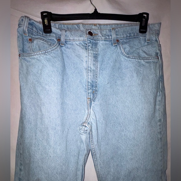 Levi's Men's Straight Jeans in Light Blue - Picture 5 of 9